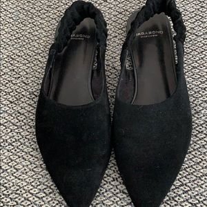 Vagabond black suede sling backs size 36
